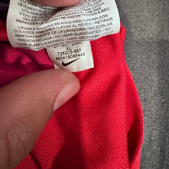 Nike Tiger Woods Dri-FIT Chevron Red Golf Polo Shirt Men’s XL - Picture 4 of 6